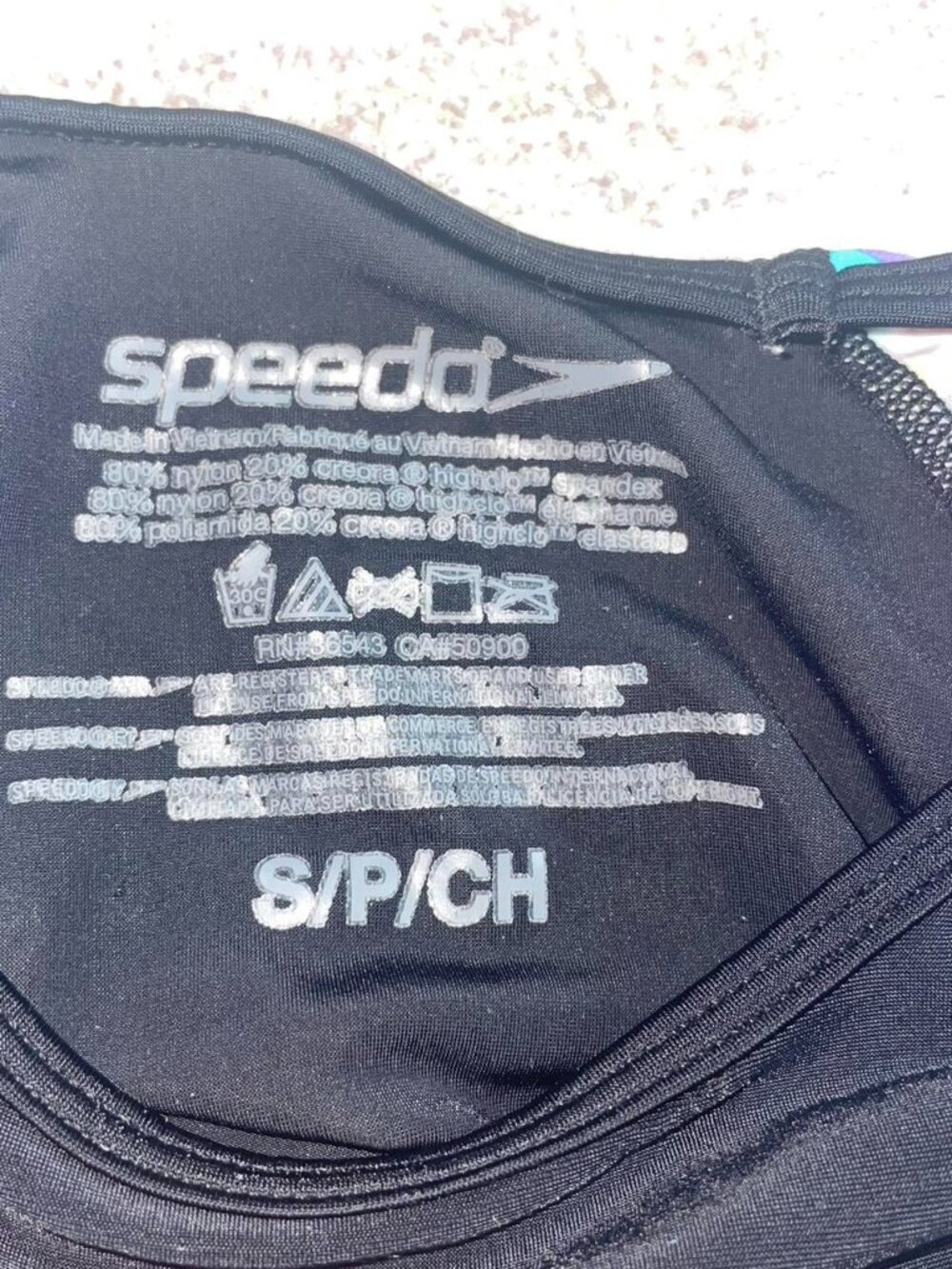 Speedo Girl's Multi Color Rash Guard - Picture 3 of 3